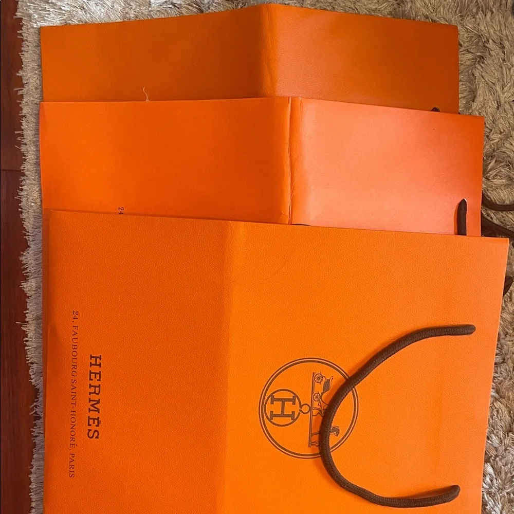 Orange bags brand new 15x11.5 b